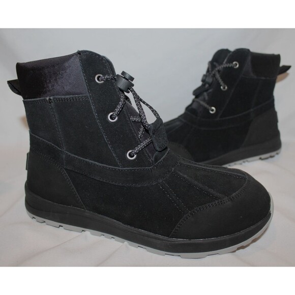 UGG Turlock Waterproof Insulated 200g Snow Boots YOUTH 5 WOMEN 6.5-7 NIB BLACK - Picture 5 of 9